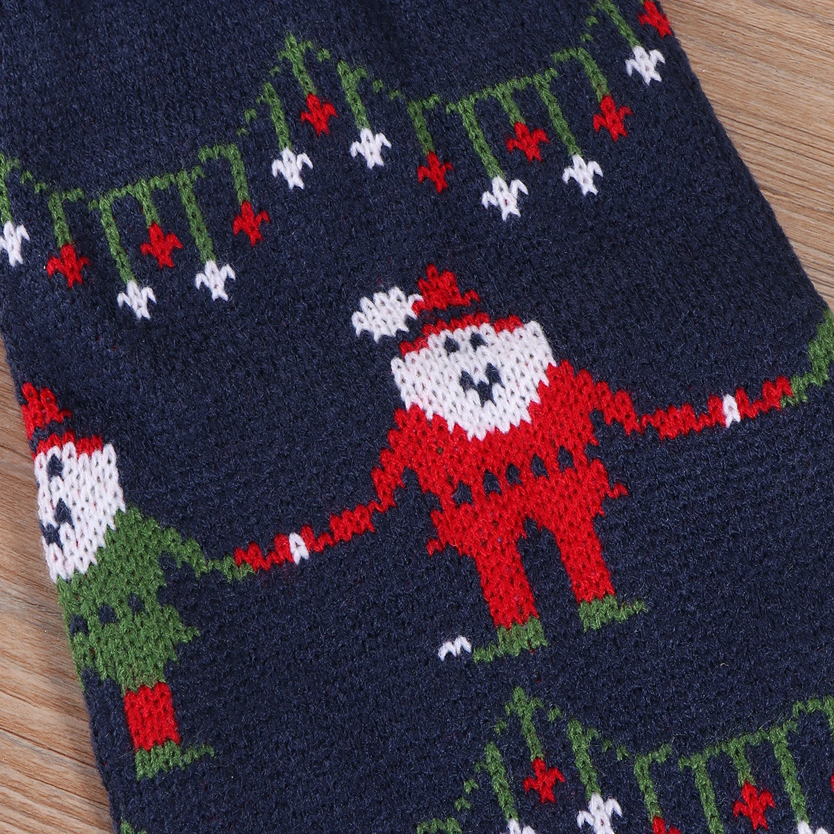 Vêtements d'hiver tricotés à col roulé pour chien, 1 pièce, pull chaud imprimé festif pour chiot, cadeau de vacances pour ami à quatre pattes, bleu