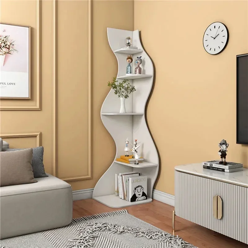 

Living Room Cabinet Corner Cabinet Modern Shelf Wall Side Cabinet Corner Triangle Locker Storage Rack Bookshelf Home Furniture