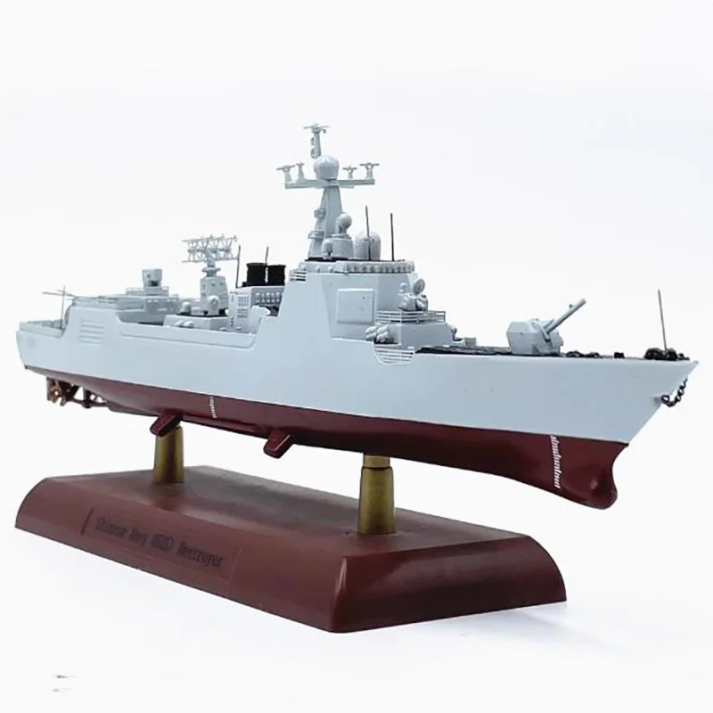 1:700 Scale China Type 052D Missile Destroyer Model Non-Adhesive Finished Model Plastic Material Collection Decoration Display