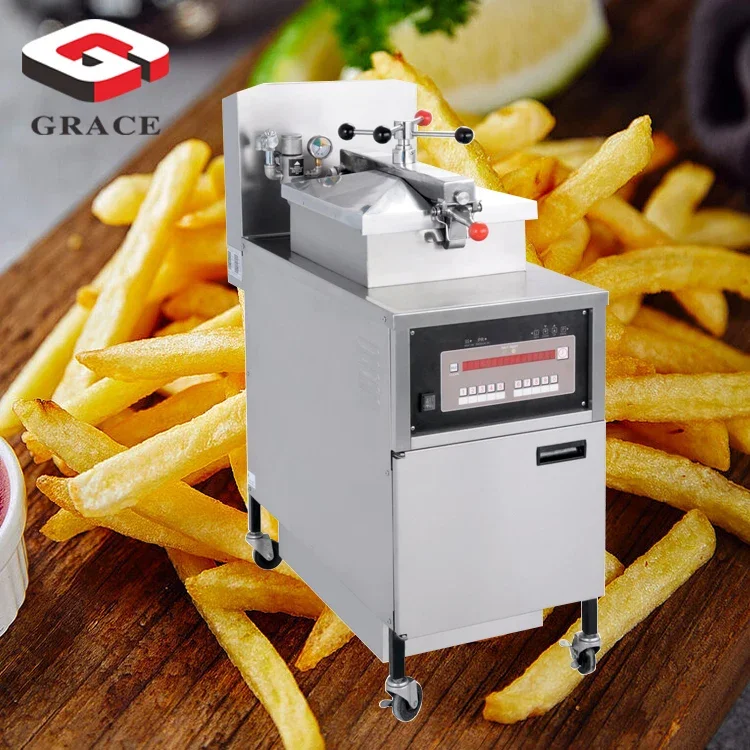 CE Certificated Stainless Steel KFC Gas Pressure Fryer Chicken Broast Machine