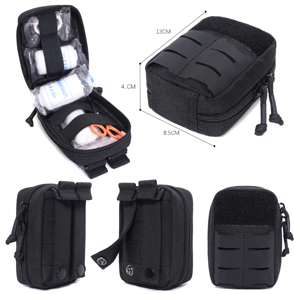 Мужская тактическая военная медицинская аптечка, пакет Molle, поясная поясная сумка, мини-сумка для выживания, охоты, пешего туризма, кемпинга, инструмент