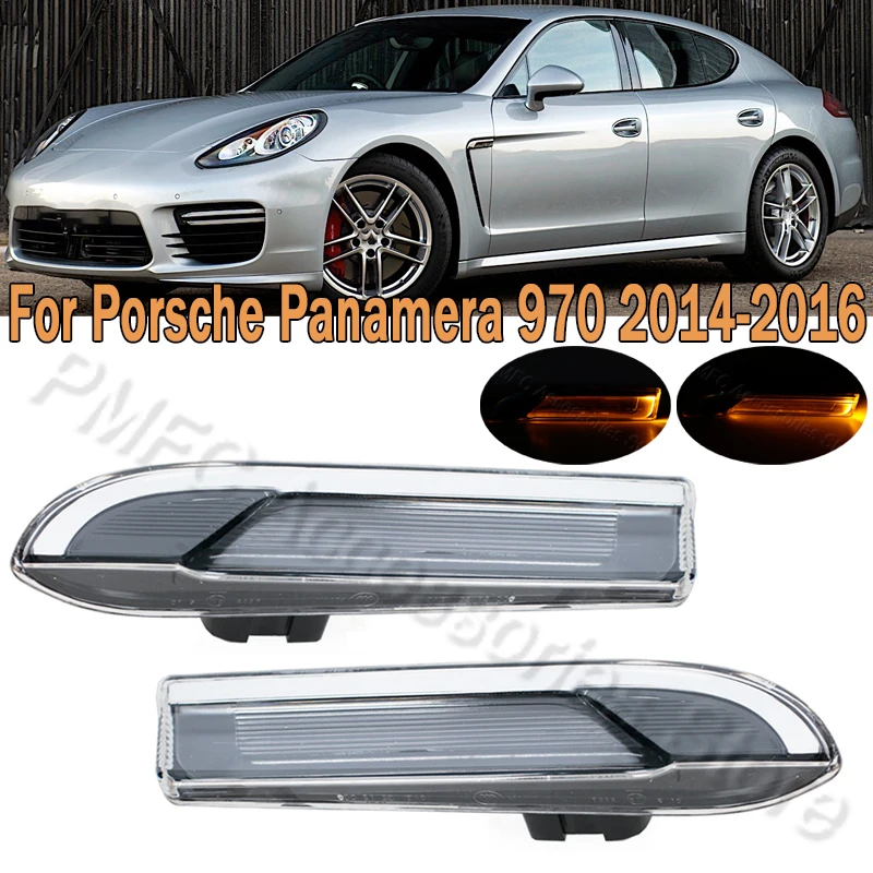 LED Turn Signal Light Car Front Side Fender Lamp Indicator Lamp For Porsche Panamera 970 2014 2015 2016 97063104301 97063104401