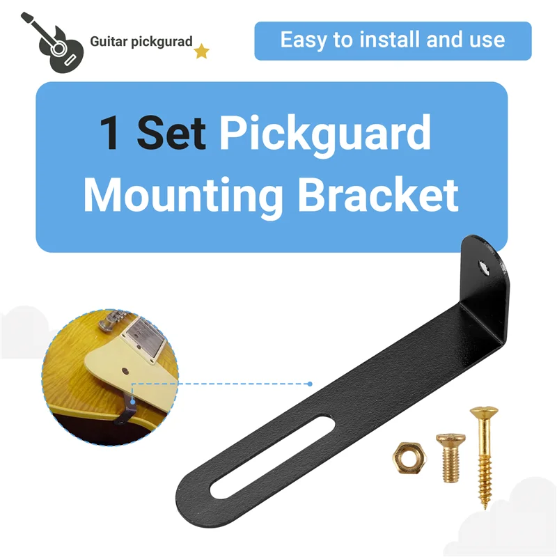 Piezas de soporte para guitarra eléctrica AA75, soporte para placa rascadora con tuerca, tornillos dorados para Gibson Epiphone Les Paul LP, golpeador de guitarra