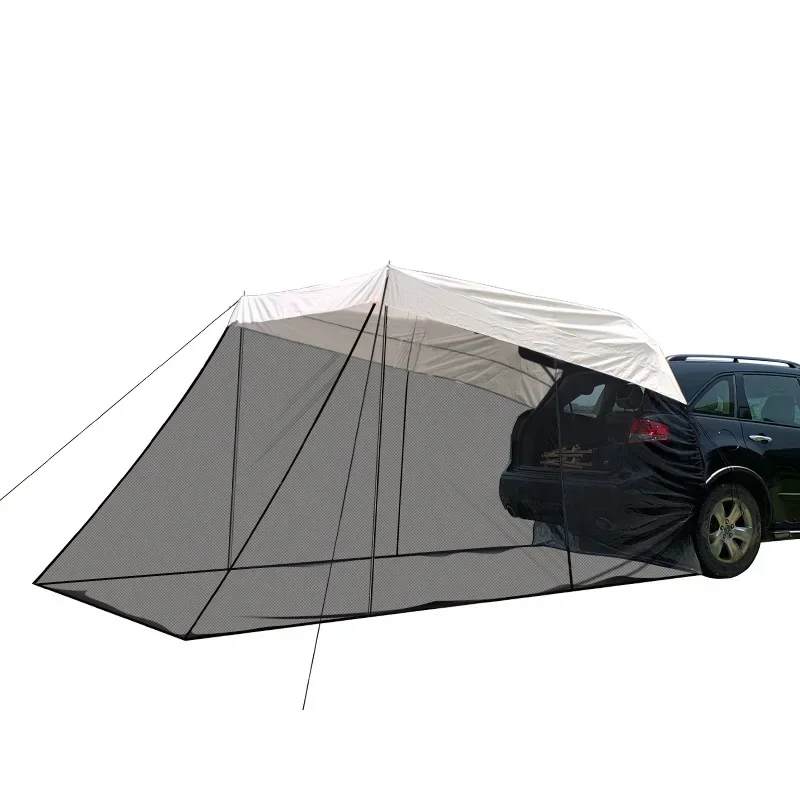 Rear tent outdoor camping mosquito-proof sunshade SUV car camping tent trunk side car rear canopy