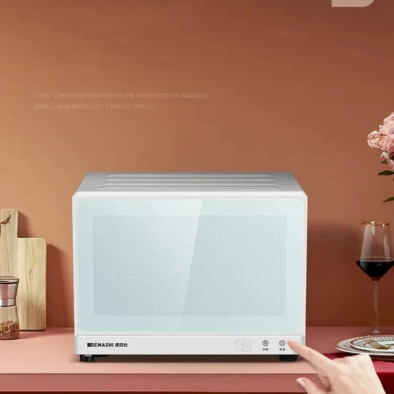 خزانة تعقيم أطباق صغيرة ديماشي ، آلة تطهير ، كونترتوب بطبقتين ، خزانة تعقيم بدرجة حرارة عالية ، ، من من 22L