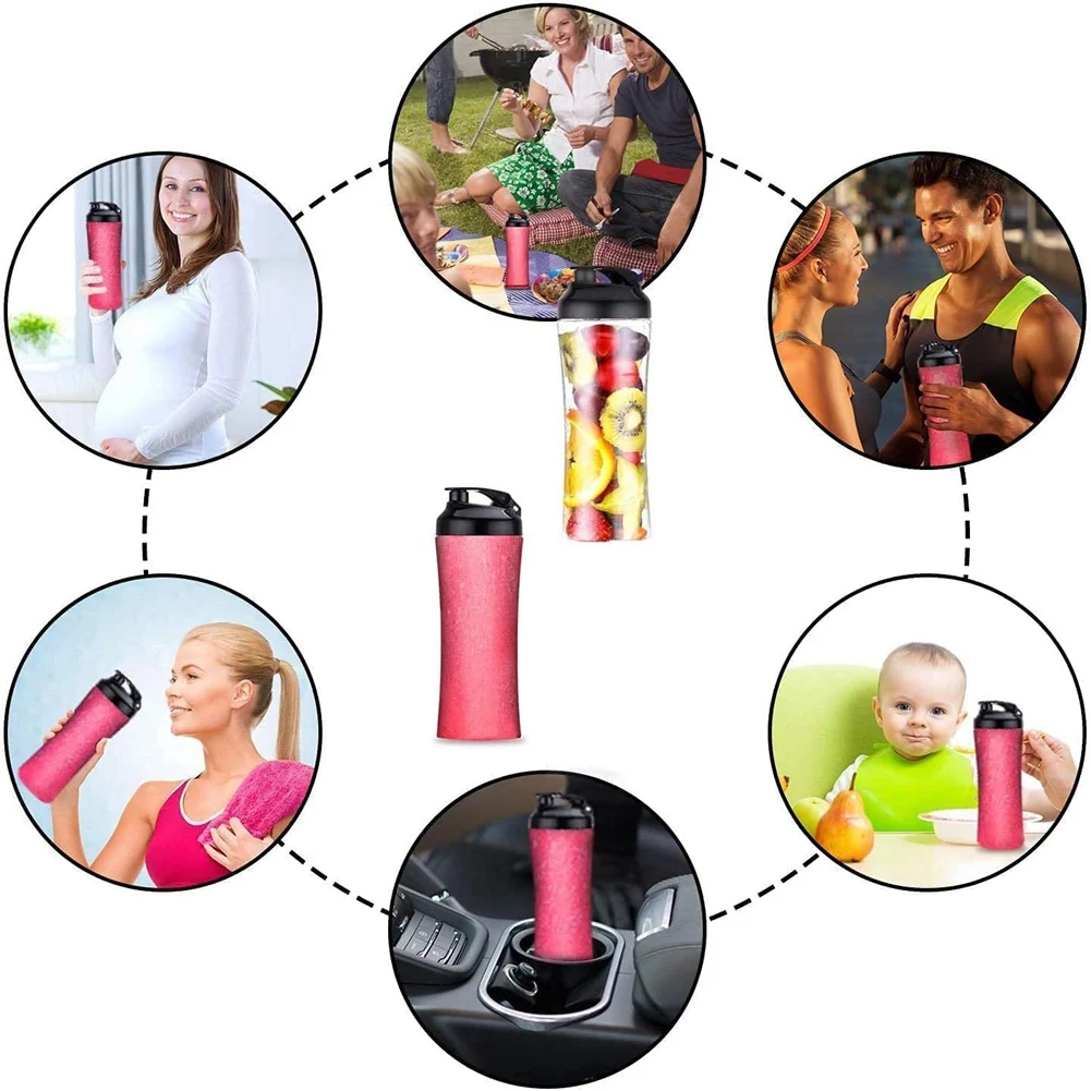 New 20OZ Blender Bottle for Oster My Blend Blender BLSTPB BLSTP2,2 Pack Blender Cup with 2 Replacement Blade Blender