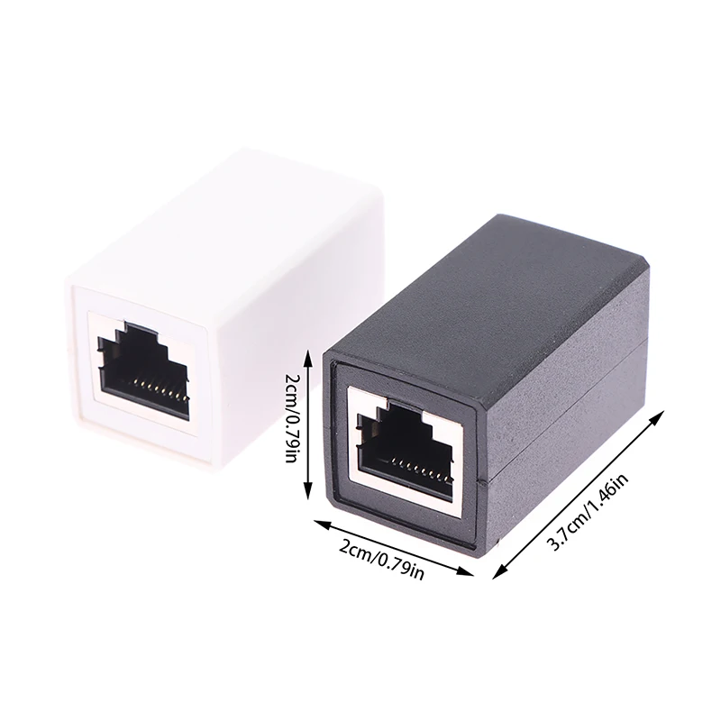 Conector RJ45 Adaptador Ethernet, Extensor de Rede, Patch Rede, Fio de Extensão, Fêmea para Fêmea, 8P8C