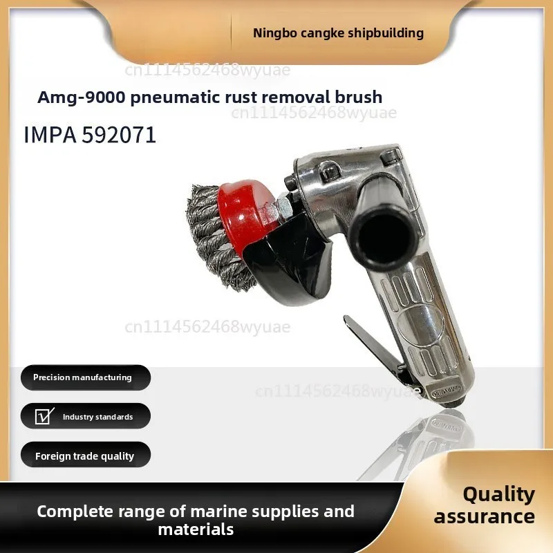 IMPA592071 Pneumatic Rust Remover Brush MAG-9000 Air-Operated Steel Wire Brush Handheld Sanding and Rust Removal Tool