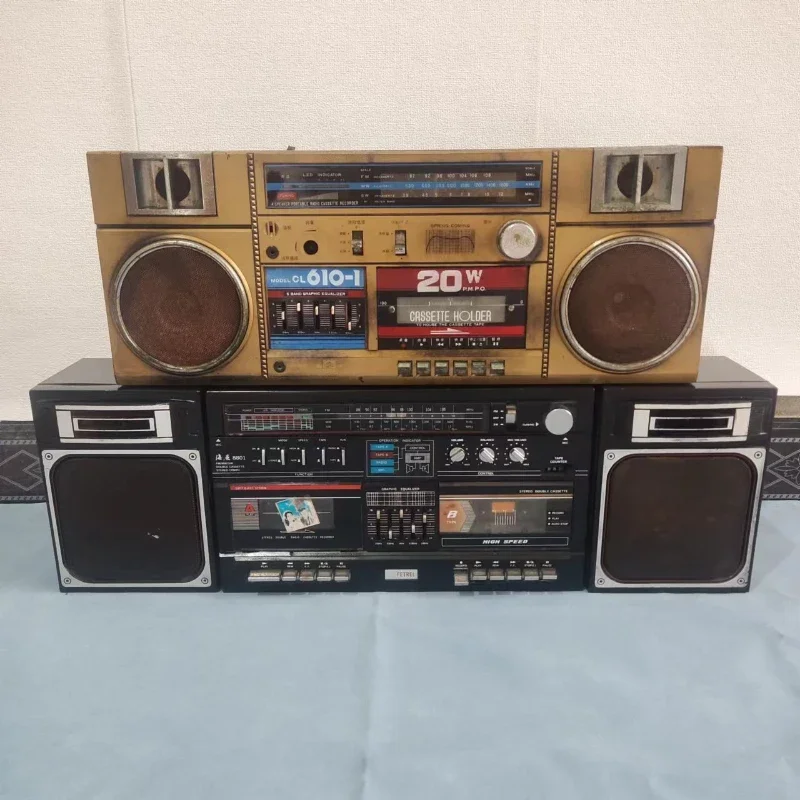 Household Vintage Recorder Tape Player Cassette Recorder Antique Miscellaneous Prop Decoration