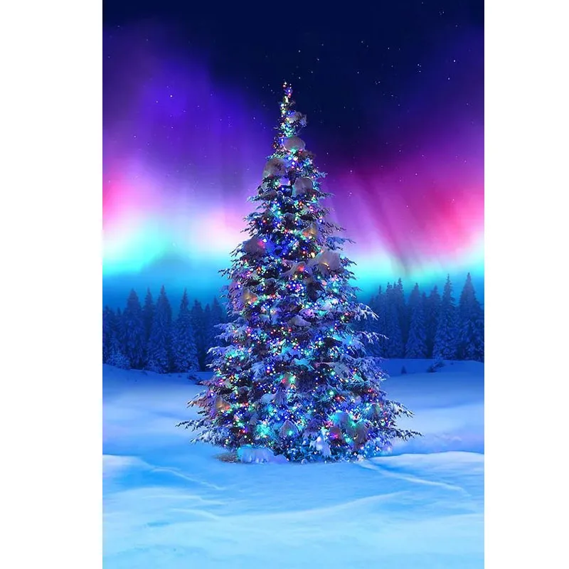 

Sunature AB Diamond Painting Art Full Square Round Drills Xmas Tree Polar Light Aaurora Diamond Painting Kits (5-10 AB Colors)