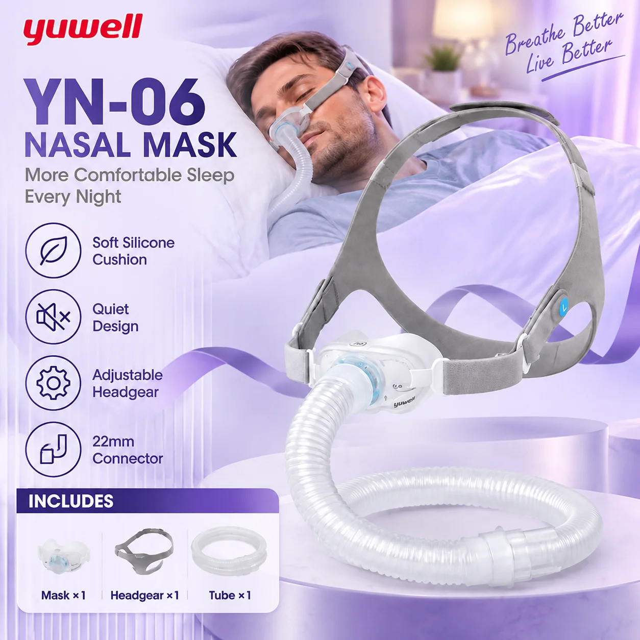 yuwell-yn-06-mascara-nasal-para-cpap-con-cojin-de-silicona-suave-disenada-para-tratar-la-apnea-del-sueno-con-un-diseno-silencioso-tubo-de-22-mm-y-arnes-comodo-para-el-reemplazo