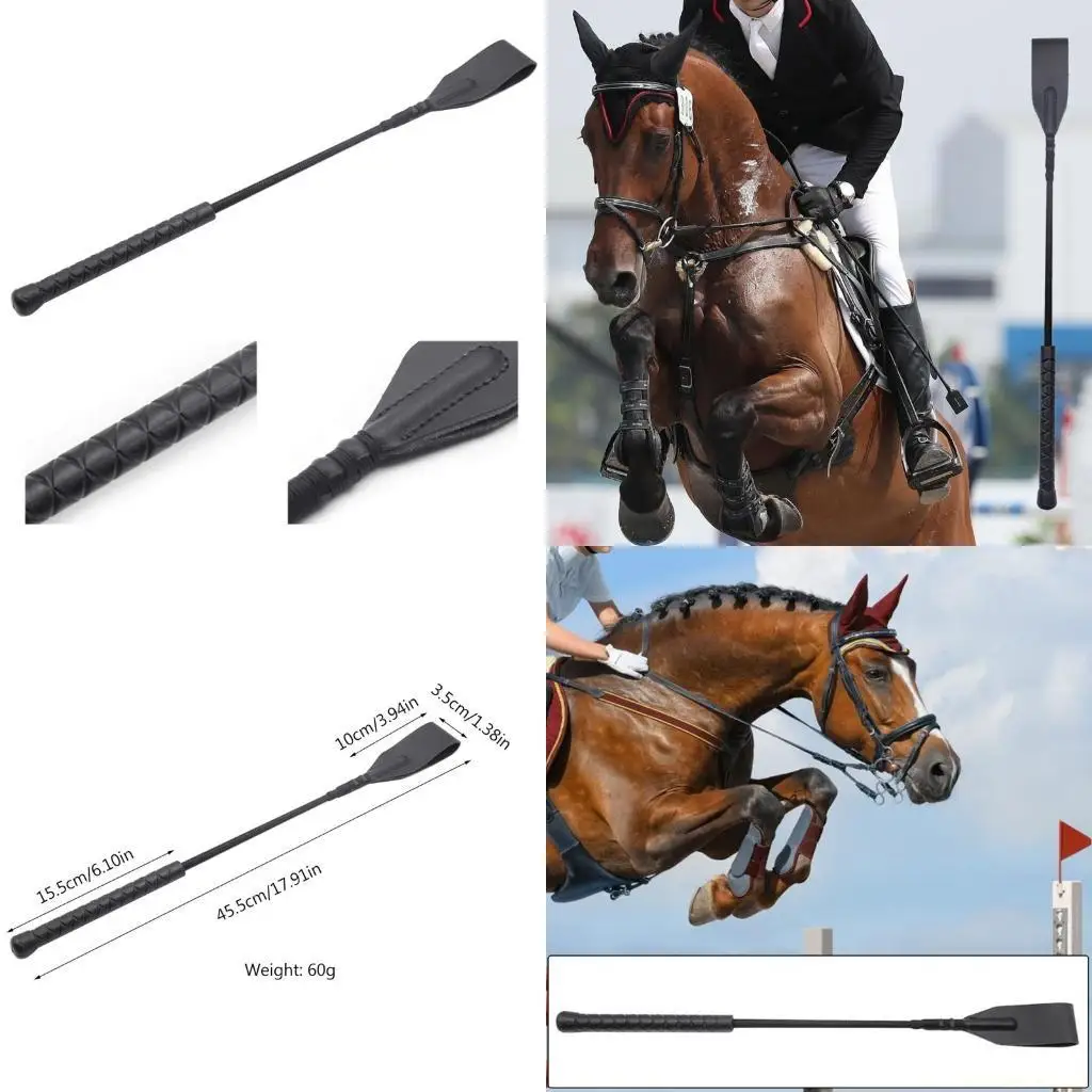 

U2JB Короткий хлыст из искусственной кожи, прочный реквизит для выступлений на сцене, хлыст для лошади