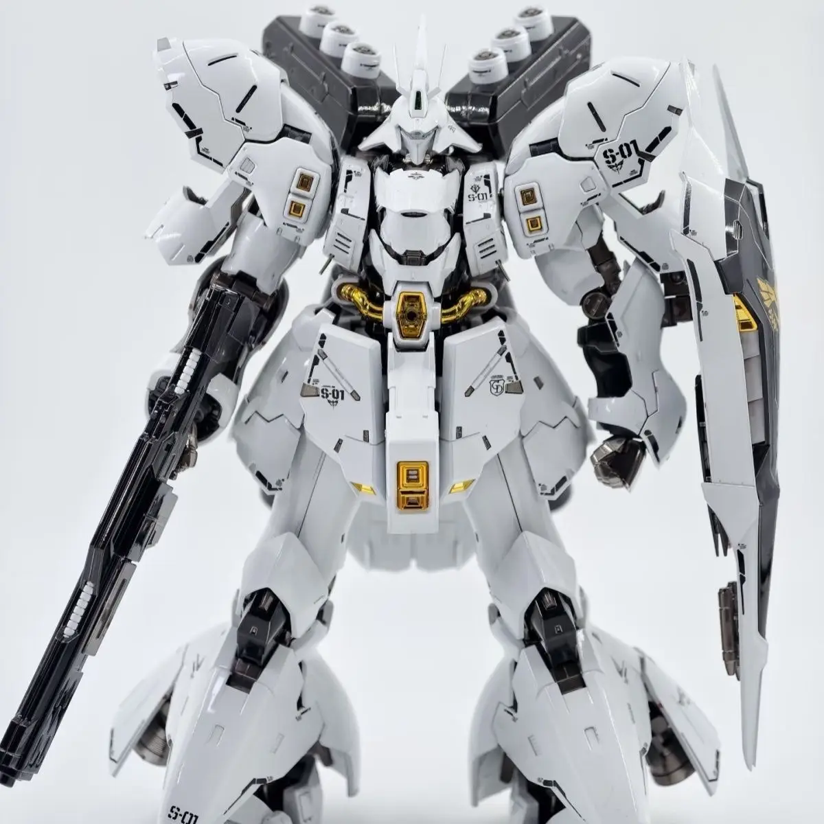 stermodel RG 1/144 Assemblagemodel Kit MSN-04 Wit Sazabi Met speciale effecten Action Figure Robot Plastic Model robot speelgoed cadeau