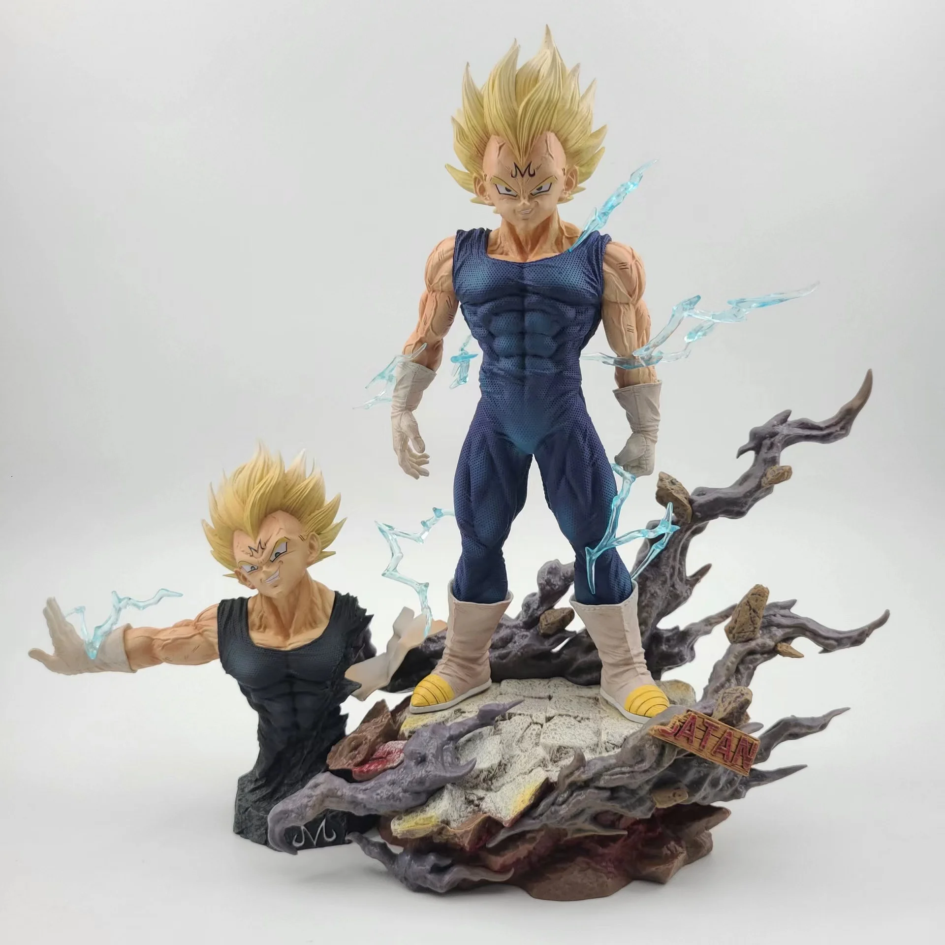 

Anime Dragon Ball Z Majin Vegeta Figure replace head 33cm Pvc Action Figures Vegeta figurine Gk Statue Collection Model Toys