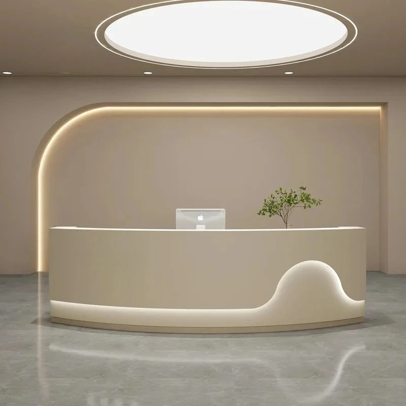 

Modern Reception Salon Entrance Table Beauty Salon Reception Podium Stands Desk For Aesthetic Prescription Desk Salon Furniture