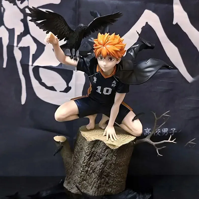 Bandai Haikyuu Anime Hinata Shoyo Kageyama Tobio Action Figure Desktop Ornament Collection Model Toys Desktop Decoration Gifts