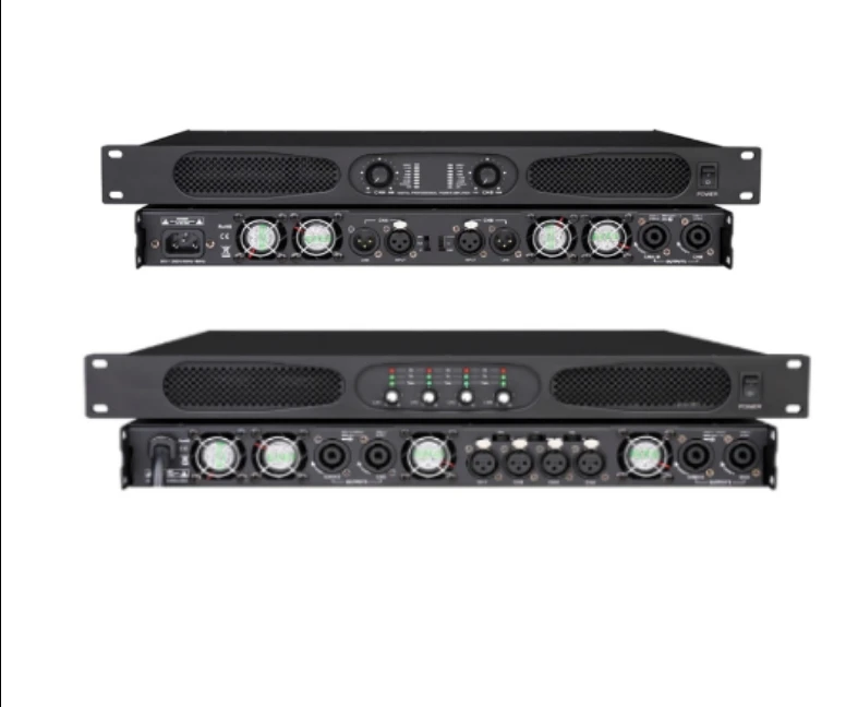 Class D 1U 600W 2 Channel Professional Power Amplifier For Stage