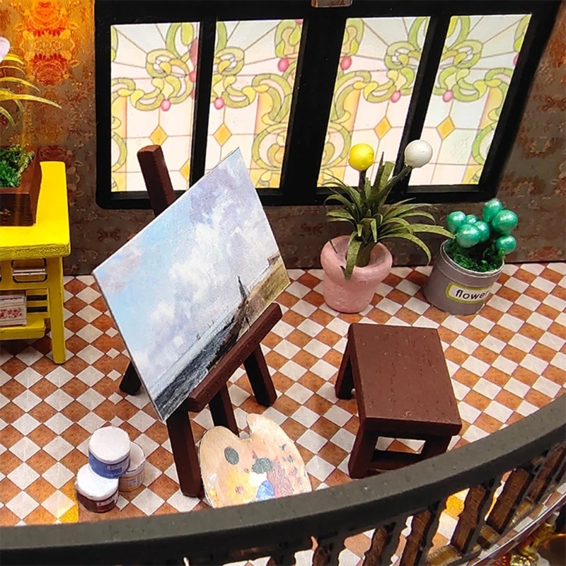 Giocattolo per bambini Miniature casa delle bambole Mobili per casa delle bambole Compleanno 45BE