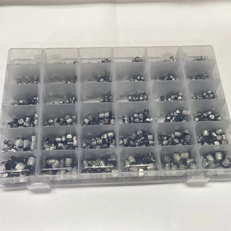 

1500PCS 1UF~1500UF 6.3V-50V 36 SMD Surface mount Aluminum Electrolytic Capacitor Combination Kit