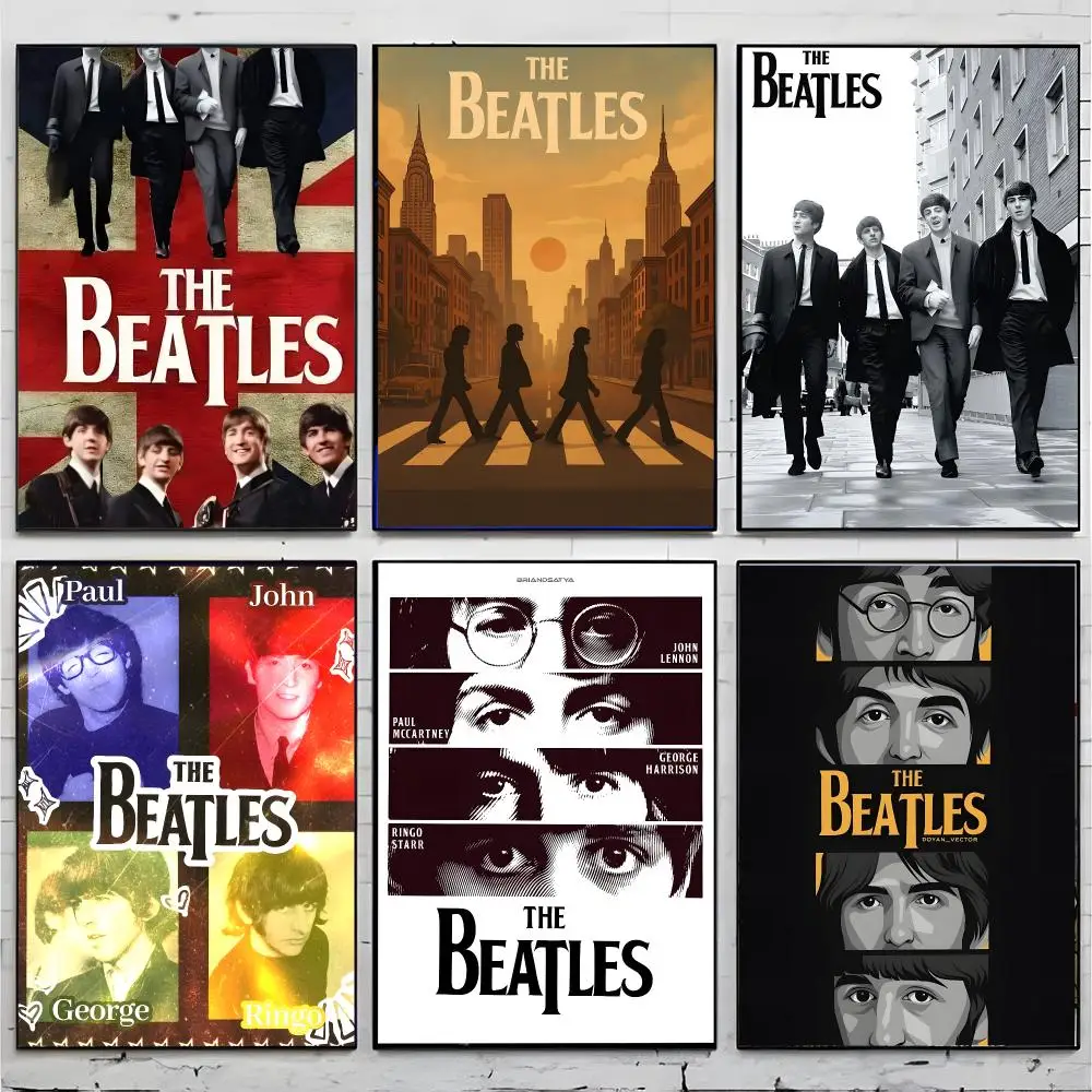 band classic rock T-The Beatles Poster Premium Decor Art & Gift for Household Lounge Home Ornaments