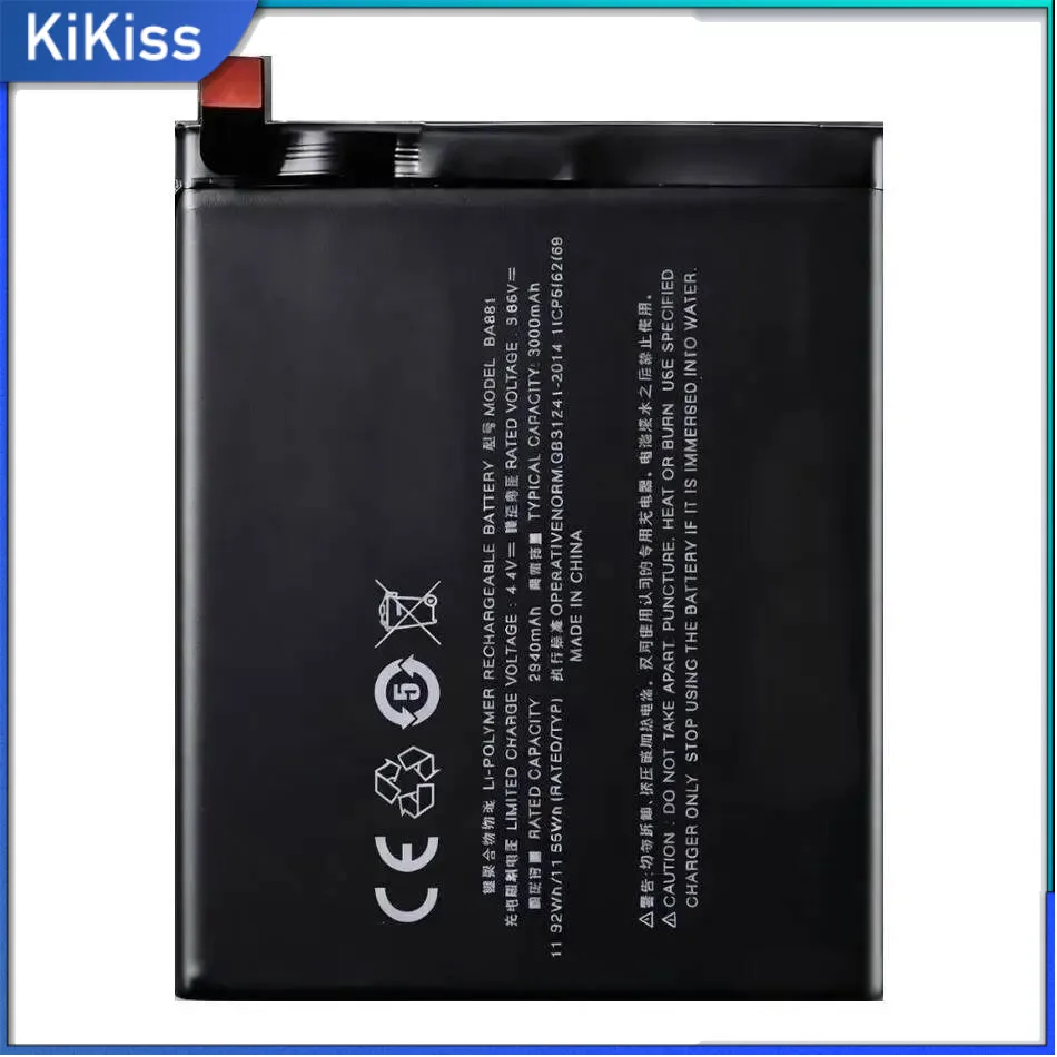 

Safe Mobile Phone Battery For Meizu 15 M881M M881Q Fast Charging 3000Mah BA881