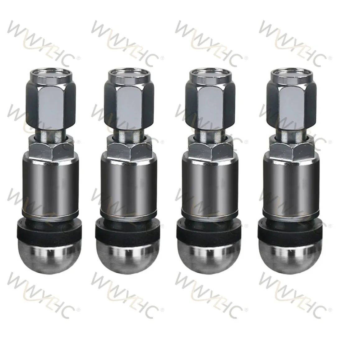 Automobile Tire Vacuum Tire Valve Explosion-proof Aluminum Alloy Valve Steel Ring Aluminum Wheel Hub Tire Valve Core Cap