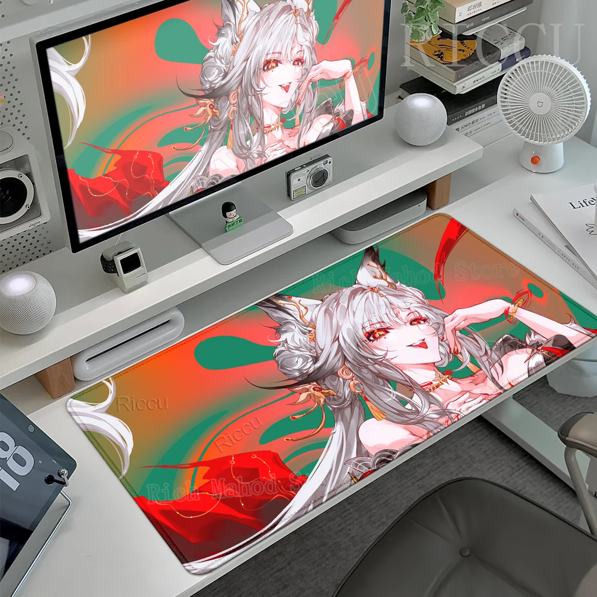 New Hsin Wuthering Waves E-Sport XXL PC Accessories Gaming Mousepad Large Non-Slip Stitched Edge Notebook HD Printing Design Mat