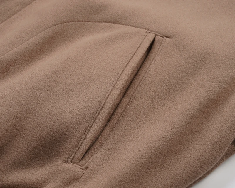 Vintage Varsity-Jacke für Herren, Farbblock-Wollmischung, Baseball-Mantel, gestreift, mit Knöpfen, Streetwear-Baseball-Jacke für Herbst und Winter – Detail 8