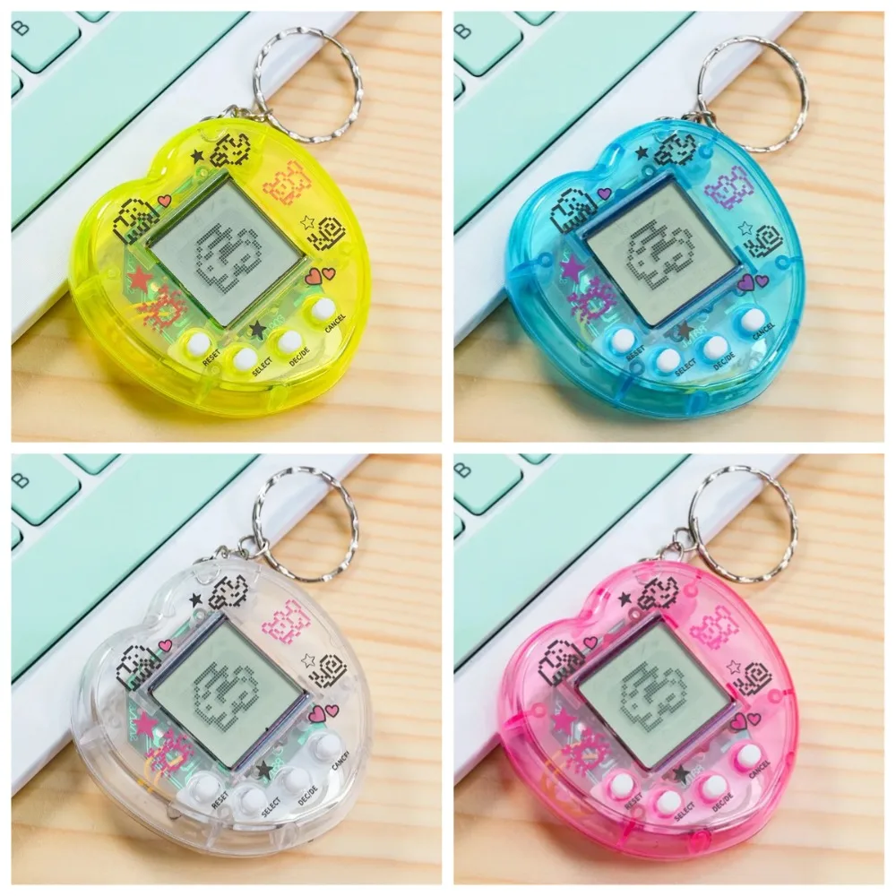 

Многоязычный брелок-подвеска Tamagotchi Pixel, винтажная портативная электронная игрушка-питомец для детей