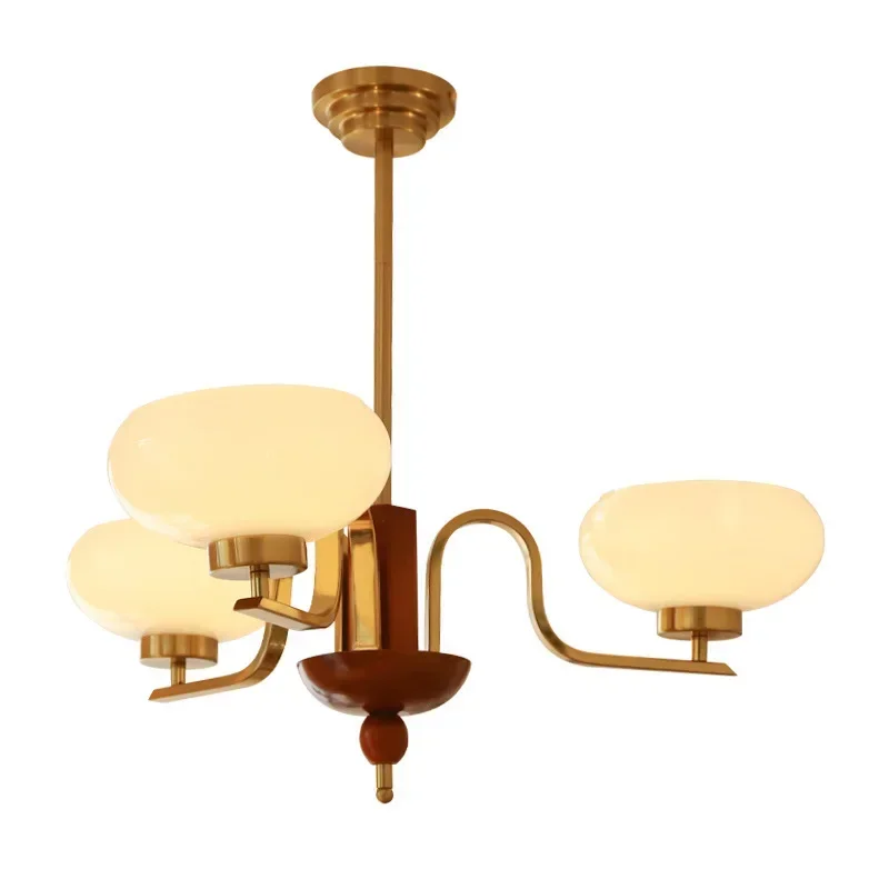French cream wind, living room chandelier, American bedroom, study bed and breakfast, dining room chandelier, medieval glass