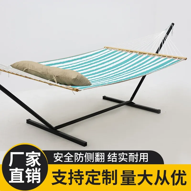 for Hammock Swing Outdoor Leisure Camping Tourist Canvas Curved Stick Single Double