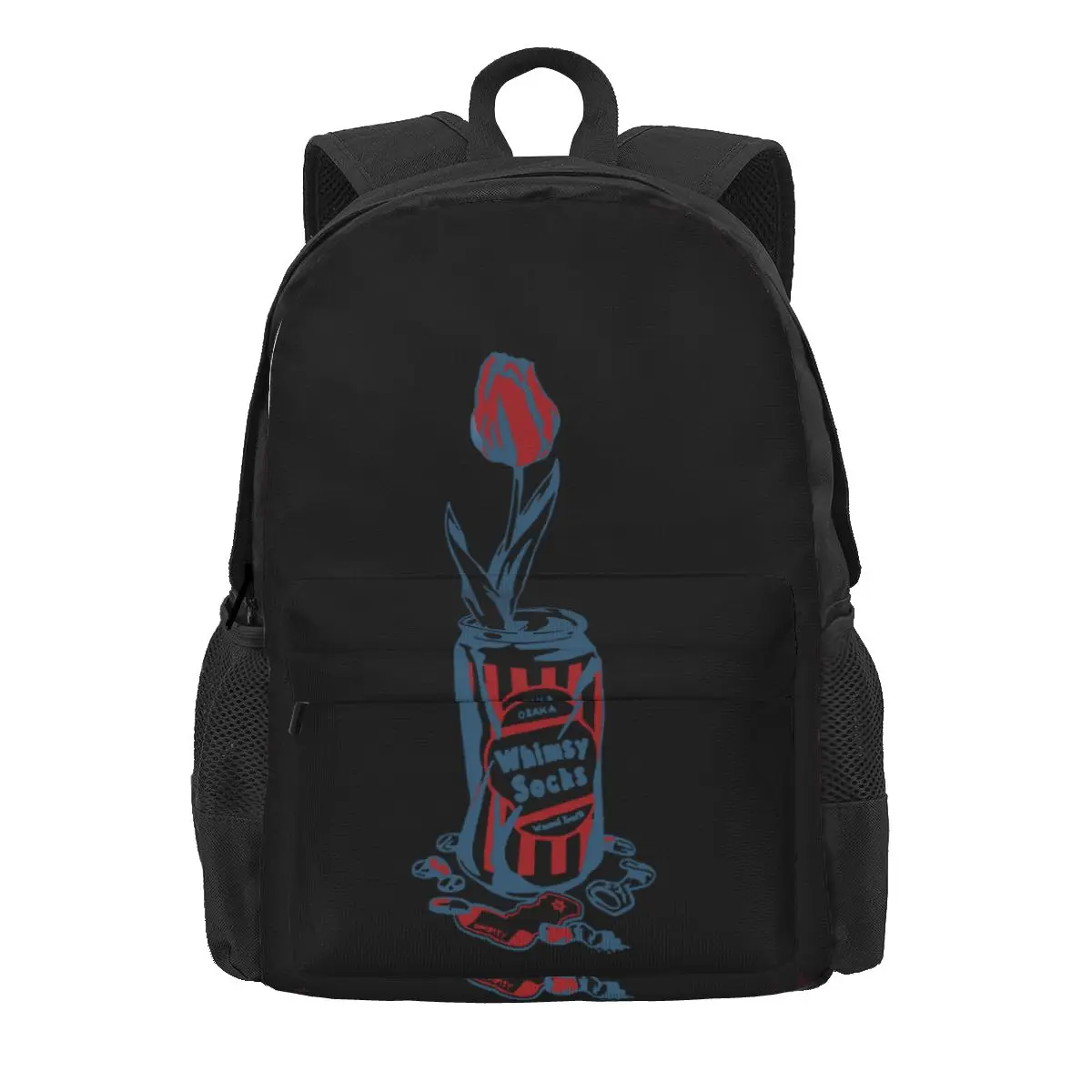 Wasted Youth Verdy X Union La Whimsy White Rose Large Capacity Backpack Print Creative Eco Friendly School Sport Bag