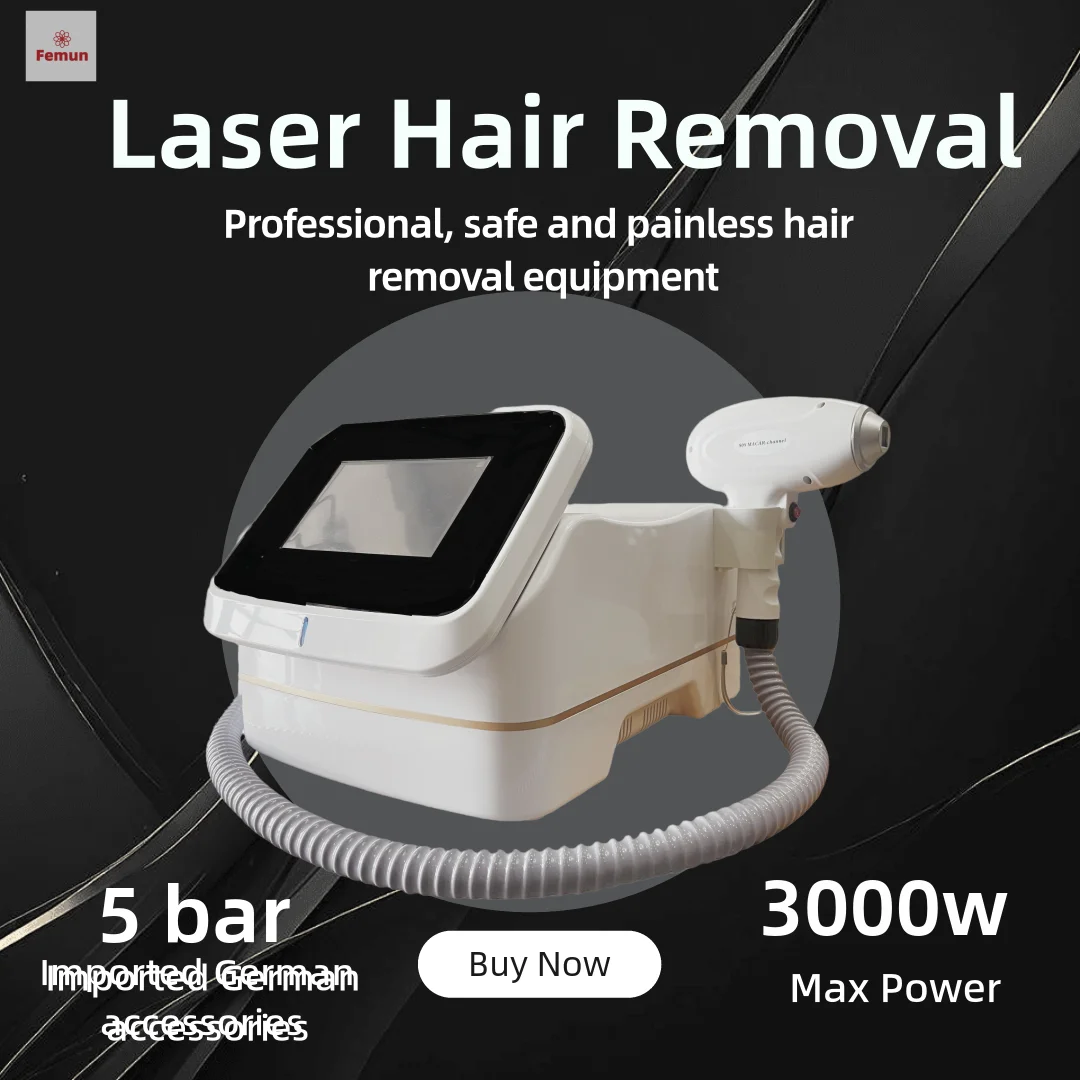 11.11 808 Nm Skin Rejuvenation Ice Platinum Depilacion 3 Waves 755 1064 808nm Diode Laser Hair Removal Machine 3000w