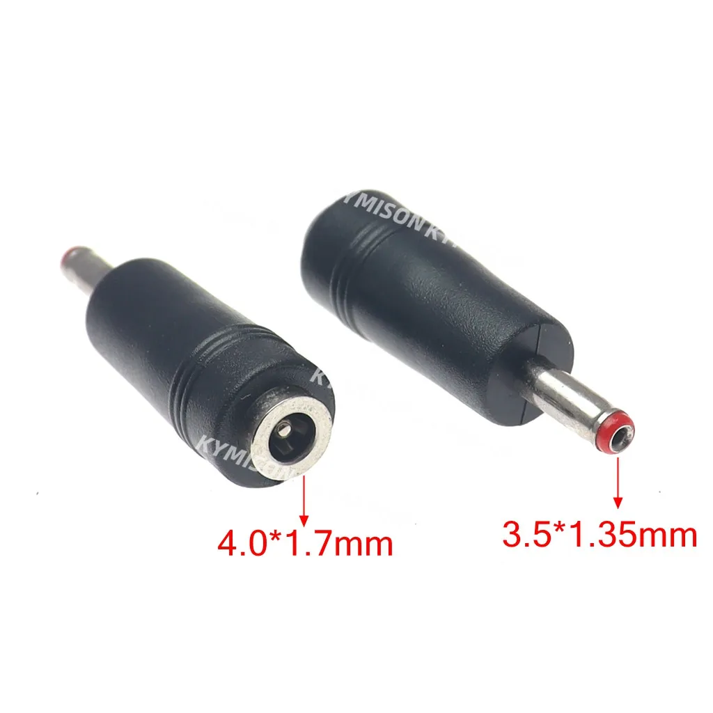 2pcs 3.5x1.35mm to 4.0x1.7mm DC Power Adapter Plug Converter Laptop Charger Male to Female Connector Jack for Notebook Adapter