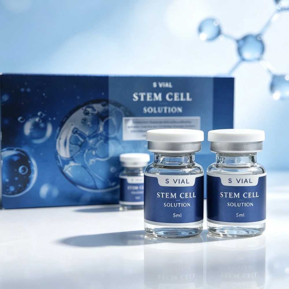 Korea 5ml*10vials Facial STEM CELL SOLUTION Ampoule Serum Repair Skin Firming Brightening Deep Hydration Rejuvenation Skincare