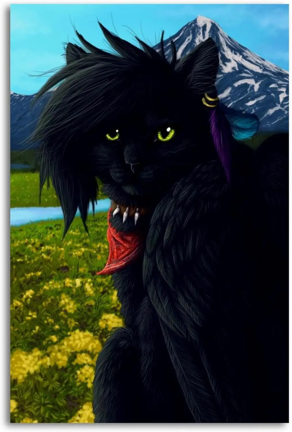 Metal Tin Signs Cat Magical Animal Sign Vintage Wall Decor Tin Sign Plaque for Home Cafes Office Store Pubs Club 12x16