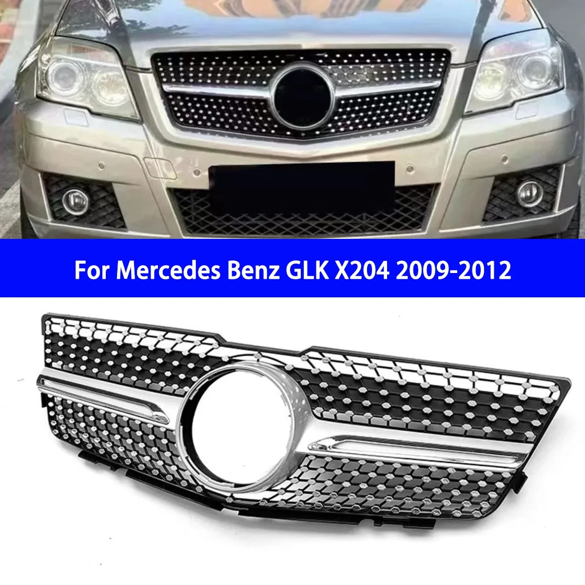 

Suitable for Replacing The Original Car of Mercedes Benz GLK X204 2009-2012 Modified with A Starry Sky Grille