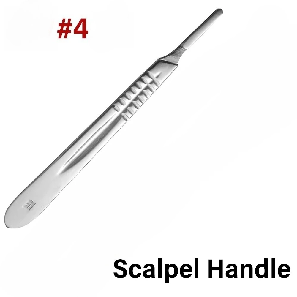 1 Stück Skalpellgriff für medizinisches chirurgisches Messer, abnehmbare Klingen, DIY-Schneiden, Edelstahl # 4er Schneidwerkzeuge
