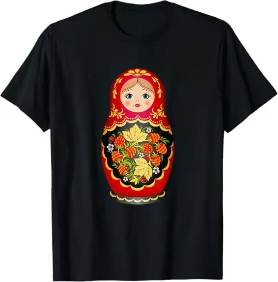 NEW LIMITED Beautiful Matryoshka Russian Strawberry Nesting Doll T-Shirt