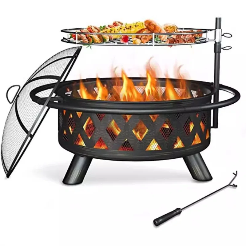 Outdoor bonfire Indoor courtyard Gala BBQ grill Charcoal brazier Heating Wood stove Fire grill BBQ grill