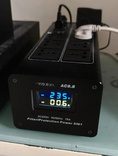 AC8.8 Power Filter for Audio Equipment & Speaker Power Purification with Surge Protection Plug