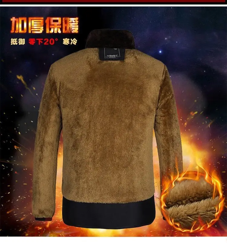 Men New Winter Fleece Lined Warm Winter Parkas Men Thickened Comfortable Warm Parkas Men Soft Durable Jackets Men Winter Parkas