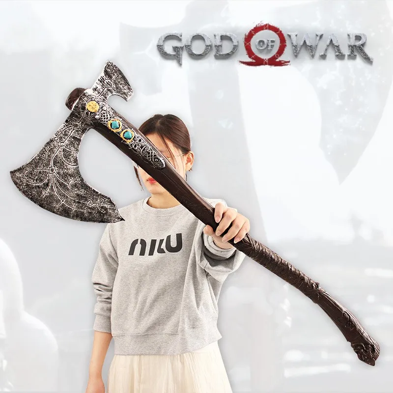 Gott des Krieges: ragnarok 53cm Wächter Schild Hohe Qualität PU Kratos Waffe Modell Waffe Cosplay Messer Katana Schwert Kind Geschenke Spielzeug