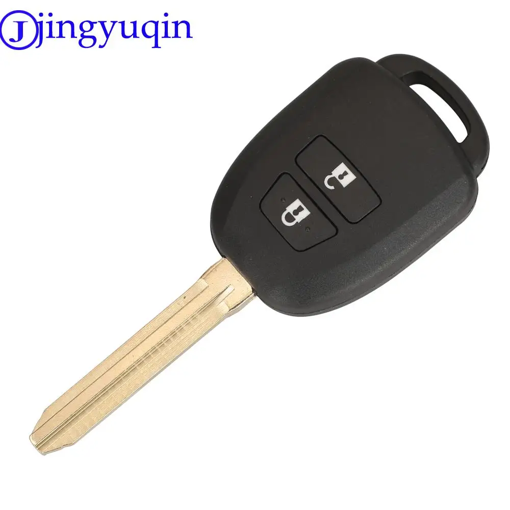 Jingyuqin 10ps Per Toyota CAMRY 2012 2013 2014 2015 Corolla 2014 2015 4 Bottoni Chiave A Distanza Dell\'automobile Borsette Caso Fob Con Lama TOY43