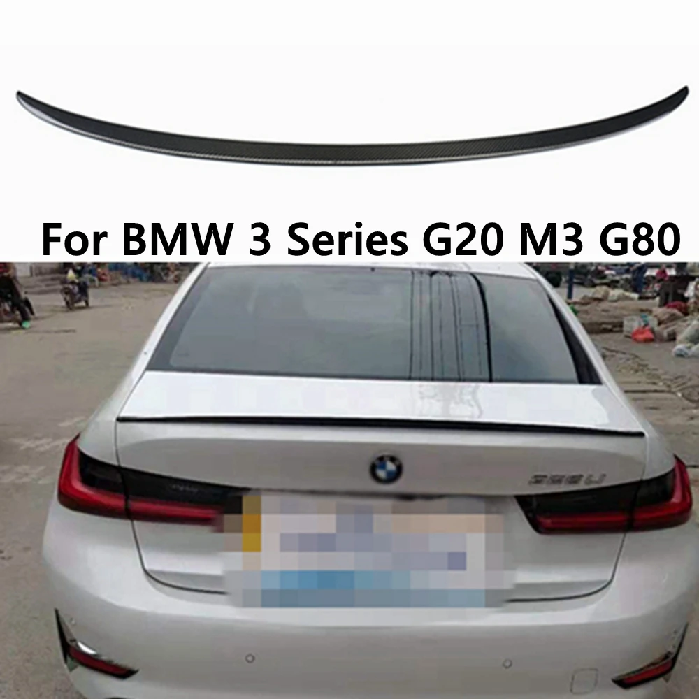 

For BMW 3 Series G20 G28&M3 G80 M3 Style Carbon fiber Rear Spoiler Trunk wing 2018-2023 FRP Forged carbon