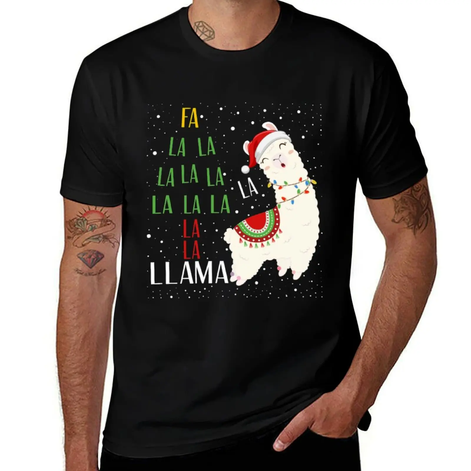 

T-Shirt La shirt t T-Shirt La cotton man Llama cotton man shirt Fa t heavy tshirt man
