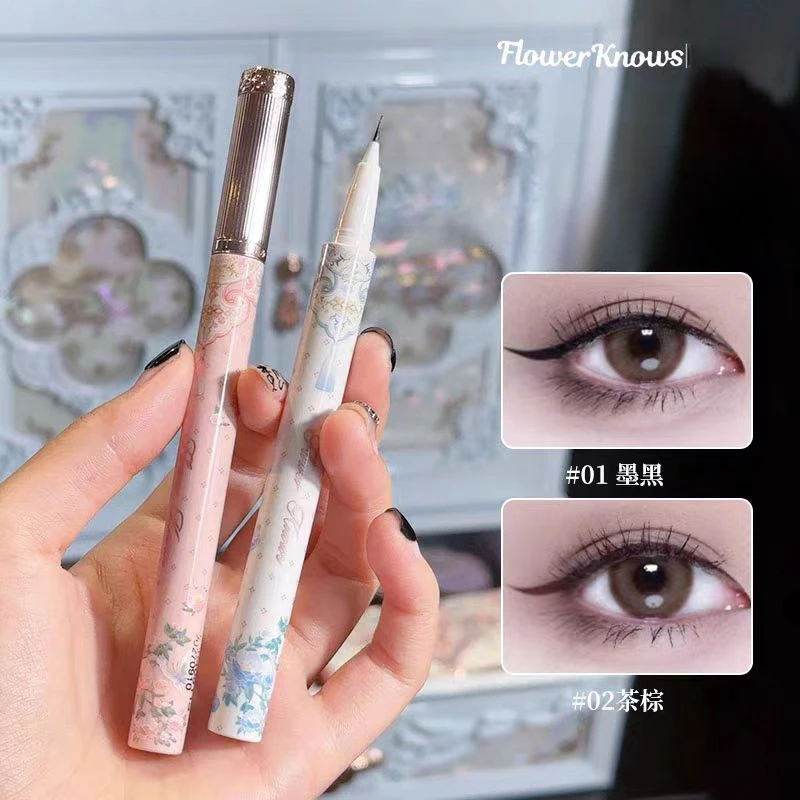 

Flower Knows Butterfly Cloud Collar Collection Extremely Fine Eyeliner Pen Sweat Resistant Not Smudge Silky Smooth Eyes Makeup