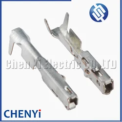 50 Pcs 0.64 mm series crimp female terminal Brass tin plating Pins For SAIT-A03T-M064 connector plug repalcement