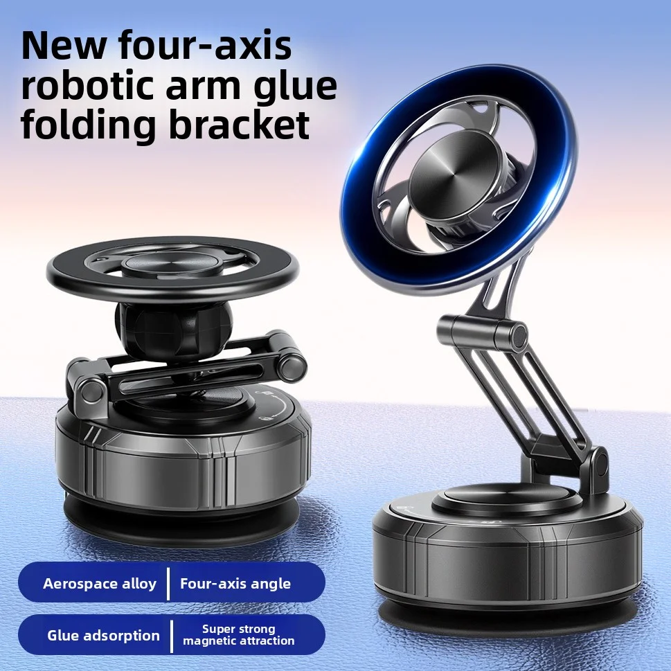 Magnetyczny uchwyt samochodowy na telefon z obrotem 360 stopni, mocny uchwyt z przyssawką próżniową do telefonu komórkowego, uchwyt samochodowy.