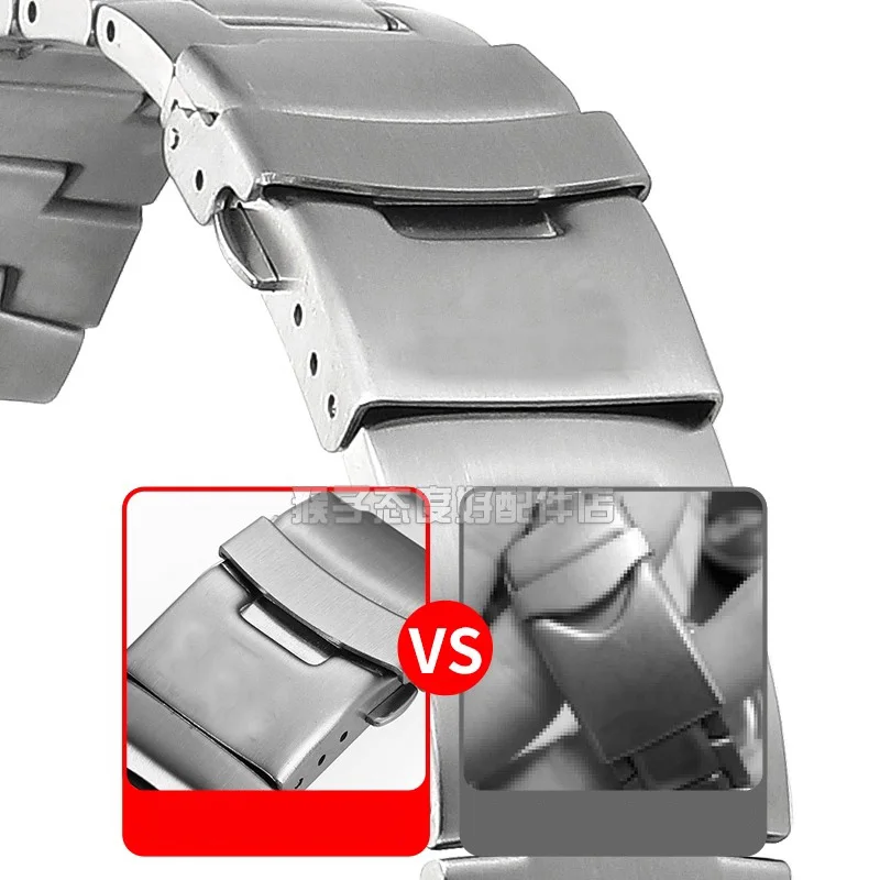 23 مللي متر 24 مللي متر حزام ساعة من الفولاذ الناعم لساعة كاسيو PROTREK PRG-600 \ 650 PRG-6600 / 30 / 50 / 60 / 70 سوار معصم معدل